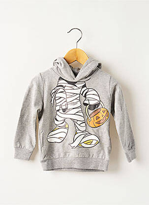 Sweat-shirt à capuche stretch manches longues gris NAME IT garçon