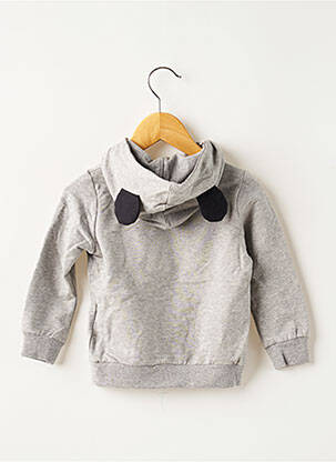 Sweat-shirt à capuche stretch manches longues gris NAME IT garçon