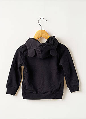 Sweat-shirt à capuche stretch manches longues noir NAME IT garçon