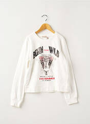 Sweat-shirt blanc ONLY pour fille seconde vue