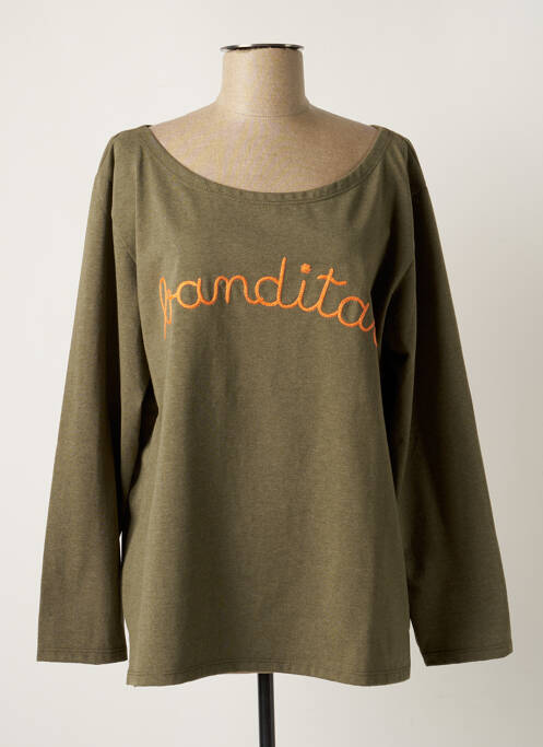 T-shirt vert BANDITAS FROM MARSEILLE pour femme