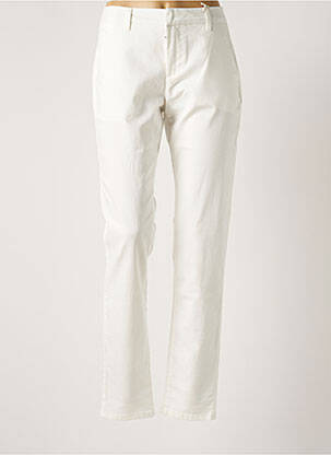 Pantalon chino blanc CREAM pour femme