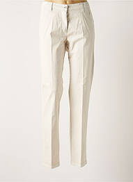 Pantalon droit stretch taille normale beige KJBRAND femme