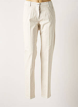 Pantalon droit stretch taille normale beige KJBRAND femme