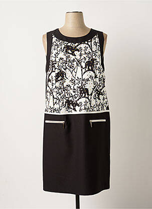 Robe Boutons Fred Sabatier Taille 50-52 | Robe Multicolore Mi-mollet Manches Courtes Occasion Parfaite