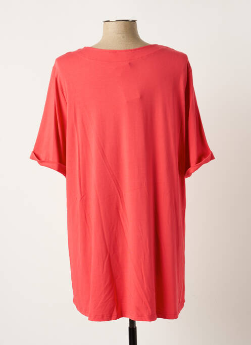 Tunique manches courtes rose LEAH CURVE pour femme