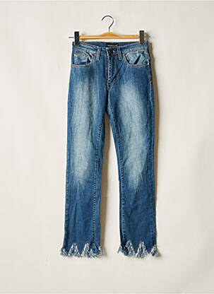 Jeans coupe droite bleu ASTRID BLACK LABEL femme