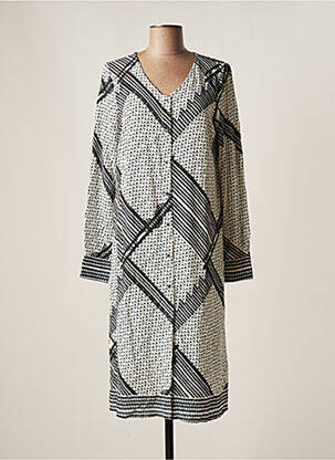 Robe mi-longue blanc FRANSA femme