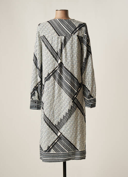 Robe mi-longue blanc FRANSA pour femme