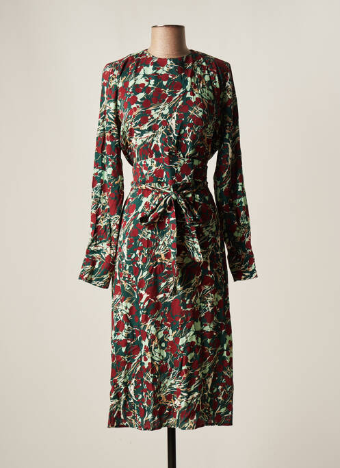 Robe mi-longue rouge DEUX. BY ELINE DE MUNCK pour femme