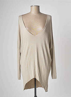 Tunique manches longues beige DE ANGELIS femme