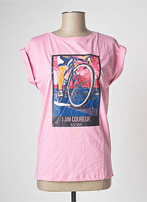 T-shirt rose R.EV 1703 BY REMCO EVENPOEL  femme