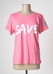 T-shirt rose SAVE THE DUCK pour femme seconde vue