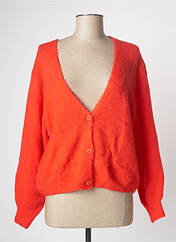 Gilet manches longues orange BELLITA pour femme seconde vue