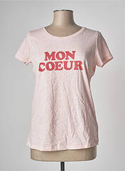 T-shirt rose MONSIEUR TSHIRT pour femme seconde vue