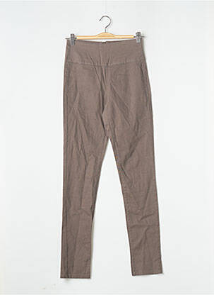 Pantalon slim marron PIECES femme