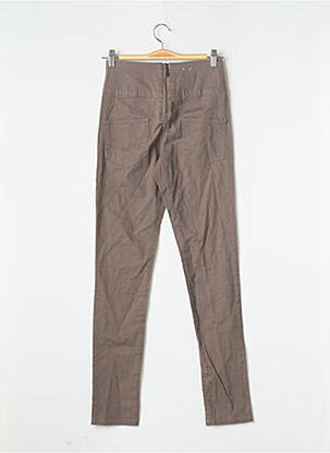 Pantalon slim marron PIECES femme