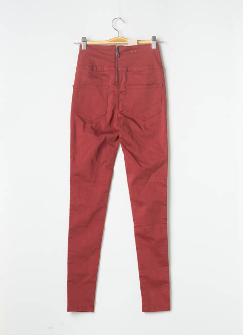 Pantalon slim rouge PIECES pour femme