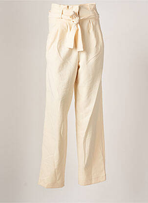 Pantalon large beige ASTRID BLACK LABEL pour femme