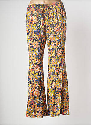 Pantalon flare taille normale taille normale orange TRAFFIC PEOPLE femme