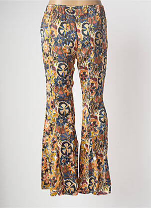 Pantalon flare taille normale taille normale orange TRAFFIC PEOPLE femme