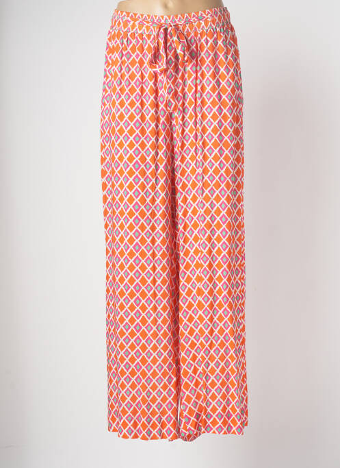 Pantalon large orange MAT. pour femme