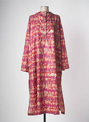 Robe mi-longue manches longues manches longues rouge CHANTAL B. femme