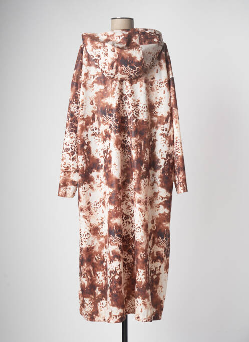 Robe mi-longue marron CHANTAL.B pour femme