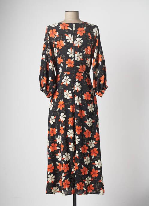 Robe longue noir TRAFFIC PEOPLE pour femme