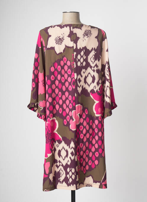 Robe mi-longue rose AN II VITO pour femme