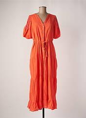 Robe longue orange BISOU'S PROJECT pour femme seconde vue