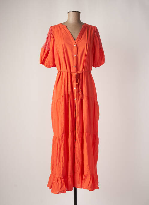 Robe longue orange BISOU'S PROJECT pour femme