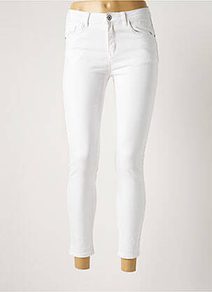 Jeans coupe slim blanc HELLO MISS pour femme