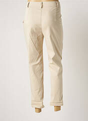 Pantalon slim beige MADE IN ITALY pour femme seconde vue