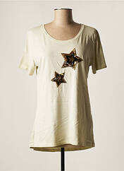 T-shirt beige COCCARA pour femme seconde vue