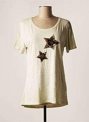 T-shirt beige COCCARA pour femme