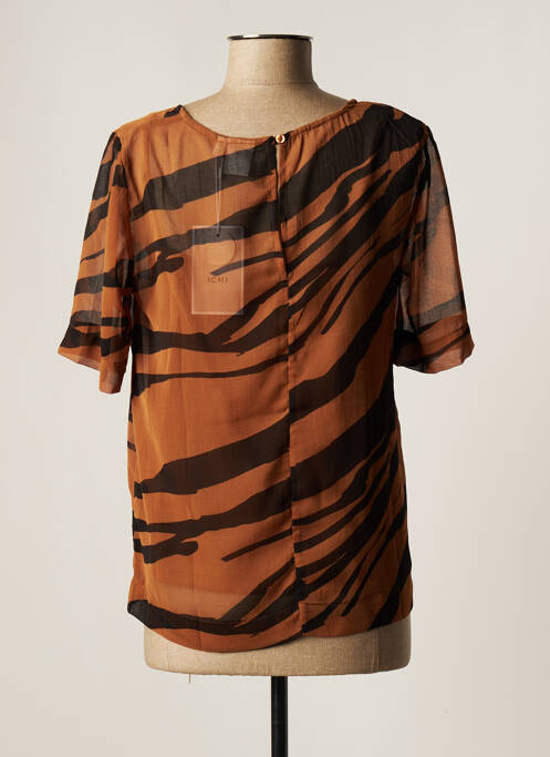 Blouse marron ICHI pour femme