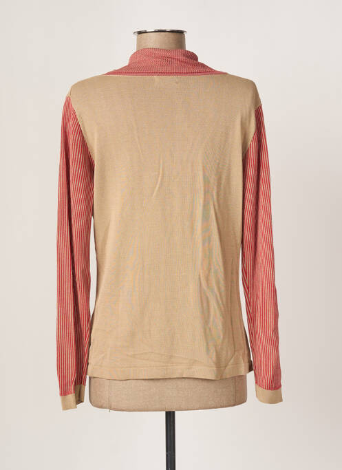 Gilet manches longues beige DANEVA pour femme