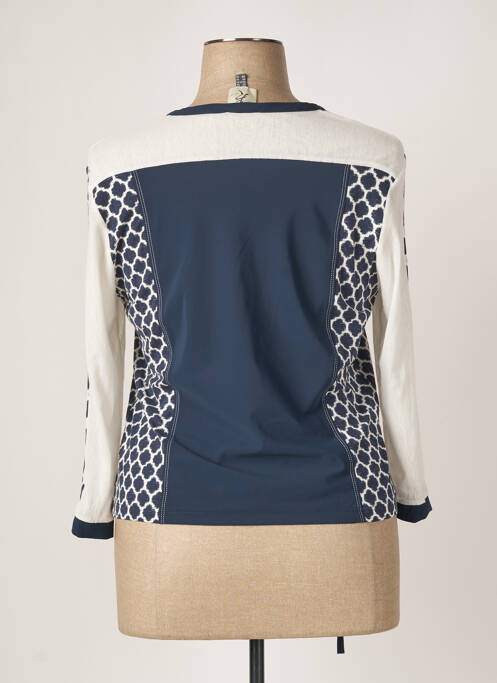 Gilet manches longues bleu FRANCE RIVOIRE pour femme