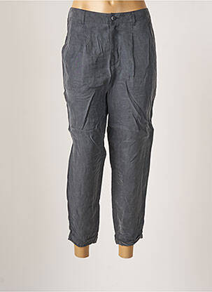 Pantalon 7/8 coupe chino taille normale bleu ICHI femme