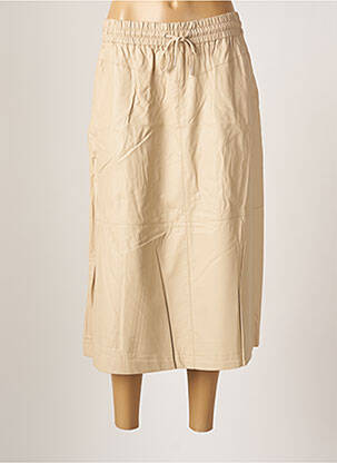 Jupe longue coupe évasée beige B.YOUNG femme