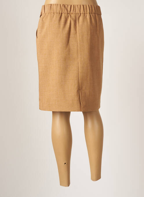 Jupe mi-longue doublure textile beige B.YOUNG femme
