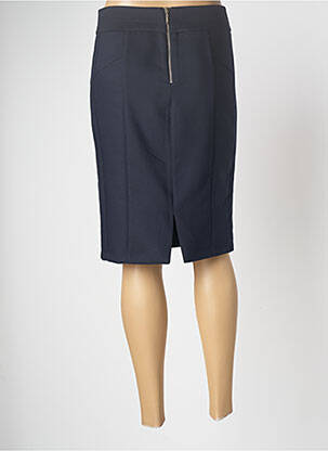 Jupe mi-longue stretch bleu GRIFFON femme