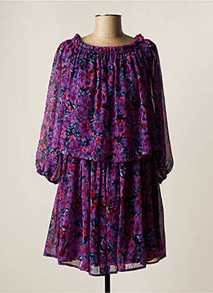 Robe mi-longue violet VILA pour femme