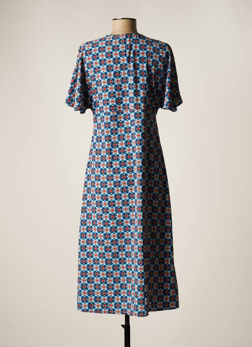 Robe mi-longue bleu RUE MAZARINE pour femme