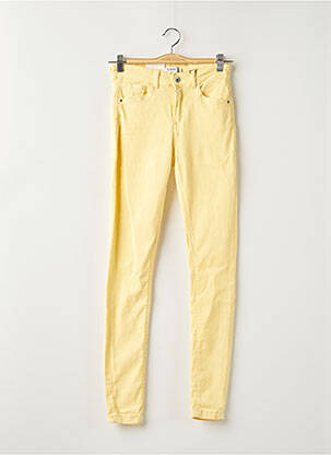 Jeans coupe slim stretch taille normale jaune B.YOUNG femme