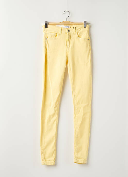 Jeans coupe slim stretch taille normale jaune B.YOUNG femme