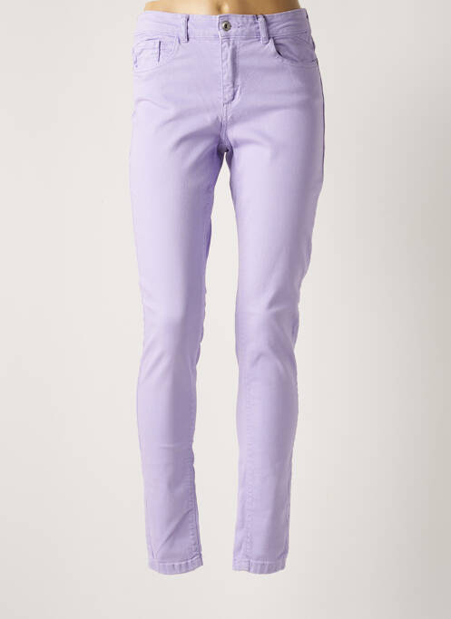 Jeans coupe slim violet B.YOUNG pour femme