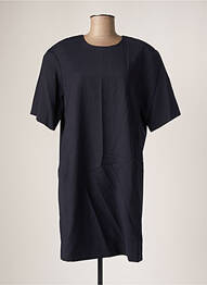 Robe courte fermeture zippée au dos manches courtes bleu MARGAUX LONNBERG femme