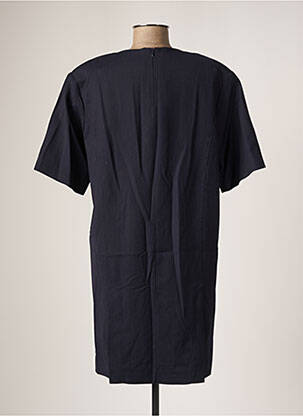 Robe courte fermeture zippée au dos manches courtes bleu MARGAUX LONNBERG femme